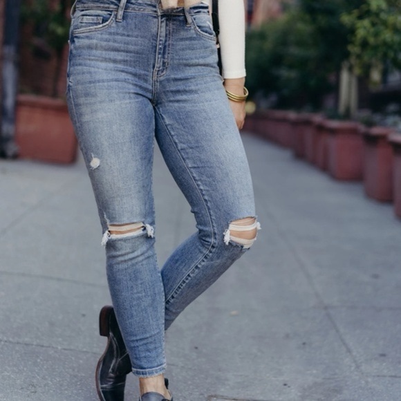 Carly Jean Los Angeles Logan High Waisted Skinny Jean SZ 13 - Picture 1 of 6